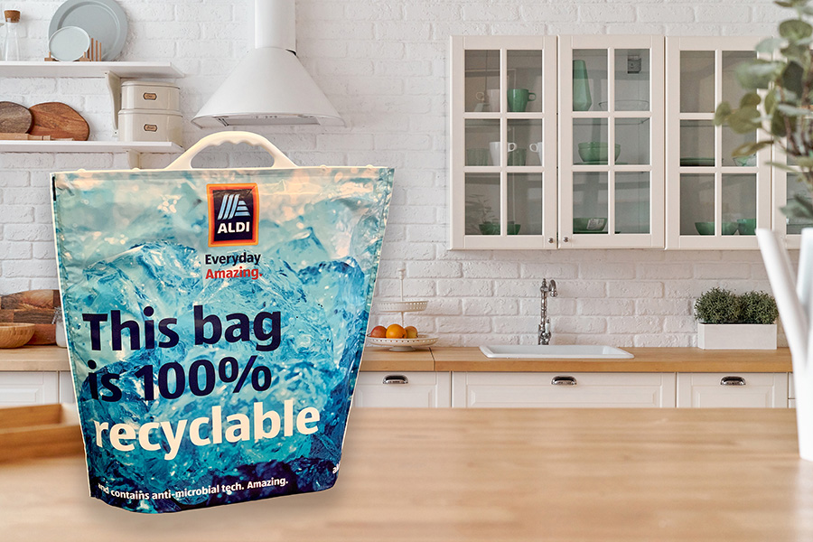 RECYCLABLE: Aldi launching 100% recyclable freezer bag - Sirane Group
